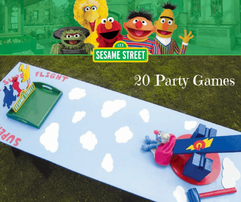sesame street party games